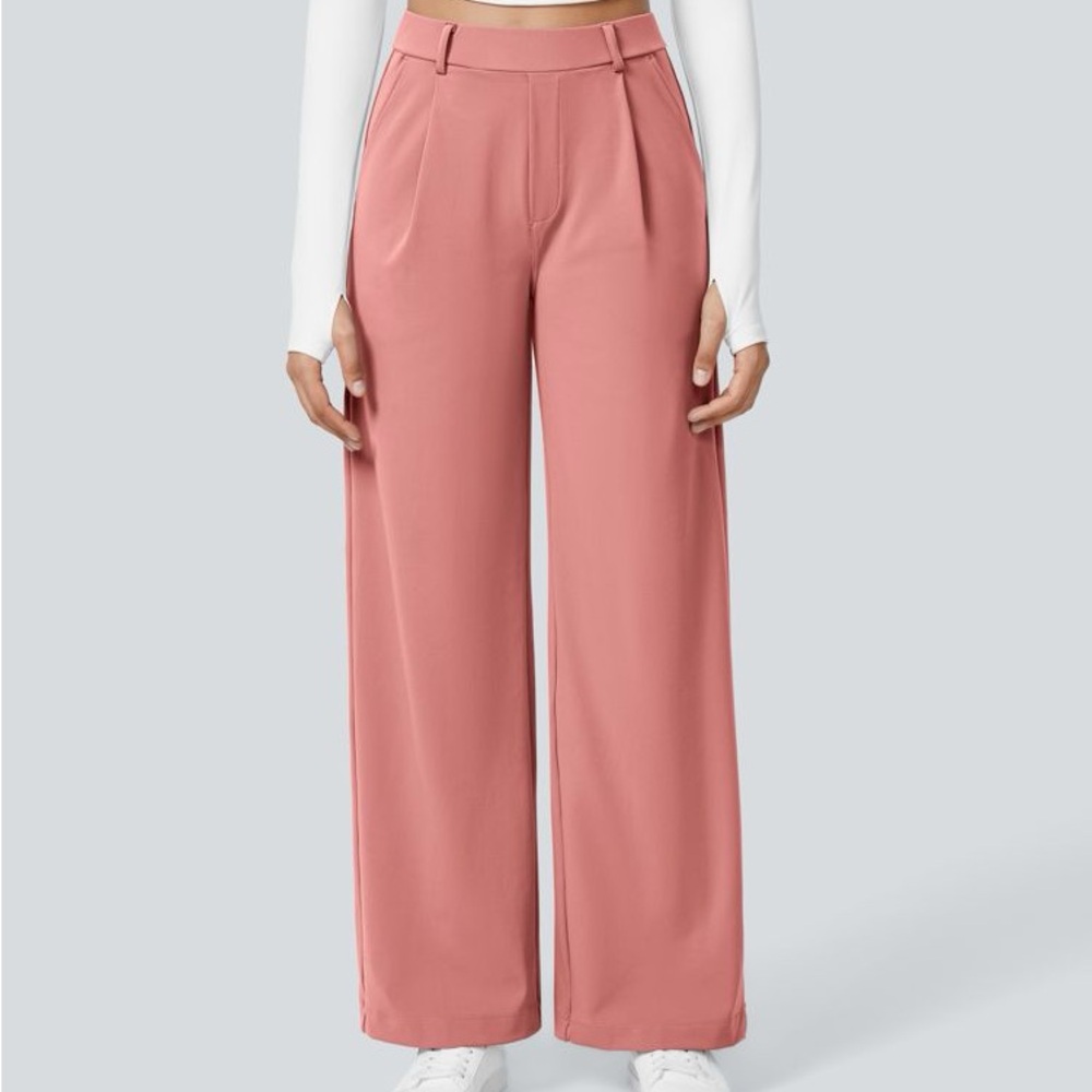 Halara Pink Wide-Leg Women's Pants